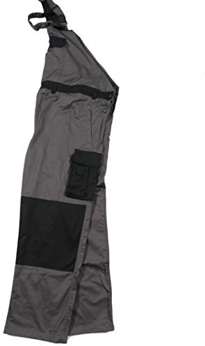 Marc & Mark Arbeitshose, Latzhose in großen Größen, Übergrößen, anthrazit, Größe:5XL