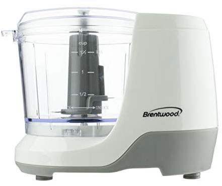 Brentwood MC-109W 1.5 Cup Mini Food Chopper, White