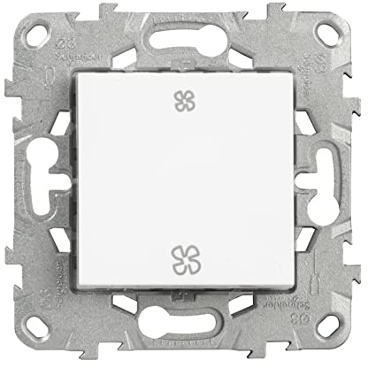 Interrupteur va-et-vient VMC 10A connexion rapide blanc Unica