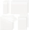400 Blätter Transparente Haftnotizen, Transparent Sticky Notes, Wiederbeschreibbar Clear Sticky Notes, Selbstklebende Wasserfest Haftnotizen für Schule, Büro, Zuhause (75x75mm,50x70mm,70x95mm,25x75mm)