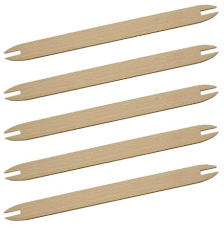 5 Stück Webschiffchen Aus Naturholz Webstäbchen Zum Stricken Von Pullovern Schals Teppichen Wandbehang Wandteppich Basteln