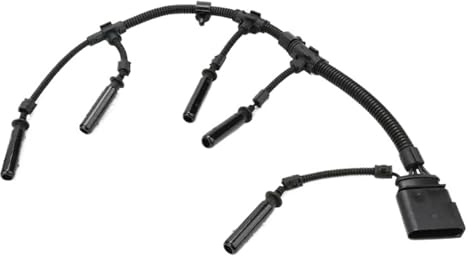 JKELPV Faisceau de câbles de Pont de Bougie de préchauffage de Voiture 652F, connecteur de Bougie de préchauffage de Remplacement 070971277B 299220 4074637022