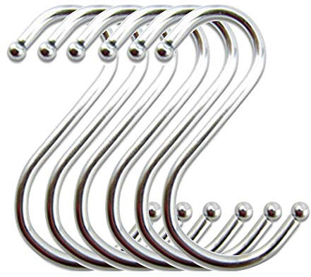 Fat-catz-copy-catz S Hooks - Set of 5 Steel Hooks 8.5cm
