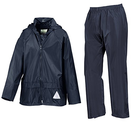 Result 2er Set Kinder Regenjacke und -hose, Navy Blau Blau, Gr.134/140 134/140,Navy Blau Blau
