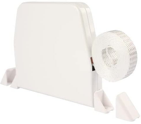 ROLLLRA | Gurtwickler Aufputz inkl. Abdeckkappen Rollladenwickler mit Gurtführung, sowie Gurtband mini 14mm Gurtbreite
