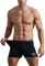 Muscle Alive Sporthose Herren Kurz Fitnessstudio Bodybuilding Turnhose Baumwolle Laufshorts schwarz XXL