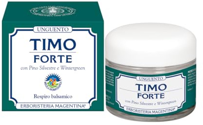Erboristeria Magentina Timo Forte Unguento 50 ml - Balsamico per Vie Aeree, Petto e Schiena