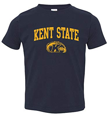 TS03 - Kent State Golden Flashes Arch Logo Toddler T Shirt - 5/6T - Navy