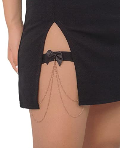 Boho Style Simple Chain de cuisse Ligne de carrosserie Chaîne de carrosserie Gothic Gothic Garter Celt Fashion Beach Rave Party Body Supplies Hople Belt pour femmes Costume Costume Gothique Coit
