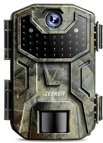 iZEEKER Wildkamera 2K HD 36MP, Wildtierkamera mit 940nm No Glow Infrarot LEDs, Ohne WLAN, Wildkamera mit Bewegungsmelder Nachtsicht IP66 wasserdicht für die Tierbeobachtung Heim Sicherheit