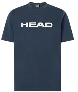 HEAD Maglietta Club Basic Uomo, Blu, M