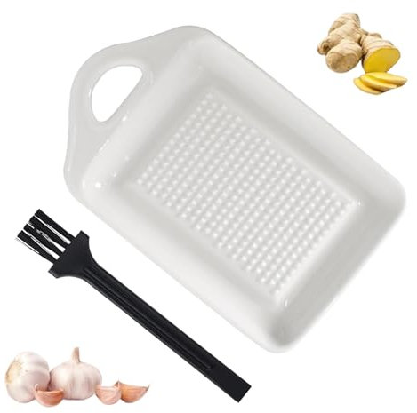 Grattugia In Ceramica,Grattugia Per Verdure e Cipolla Zenzero,Grattugia Allo Zenzero per Aglio, Cipolla e Spezie,Quadrato