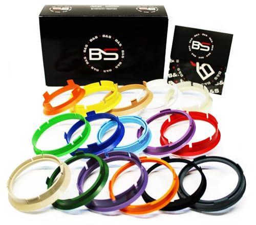 Anelli Di Centraggio da 73.1 a 63.4 in Plastica per Cerchi in lega Cerchioni Kit composto da 4 pezzi