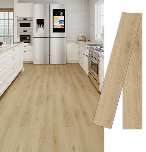 MULGREAT Vinylboden Selbstklebend 5 m² (36 Dielen) – PVC Bodenbelag in Holzoptik Wasserdicht & Robust – Pflegeleichter Designboden für Küche, Bad, Wohnzimmer & Schlafzimmer – Einfache Verlegung
