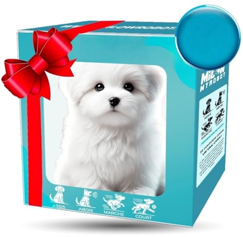 Cane robot 2025 per, Cane di peluche interattivo, Il mio cucciolo robot realistico che si comporta come un vero cucciolo - Cammina, abbaia, scodinzola, un cane giocattolo che cammina e abbaia