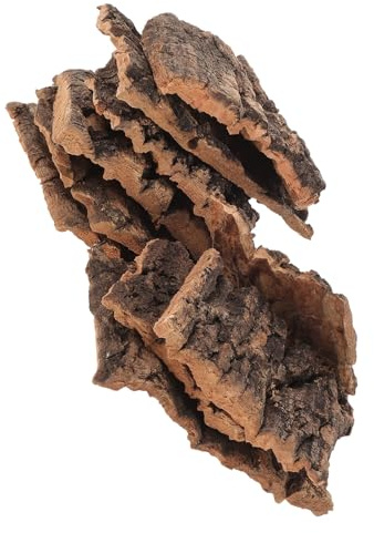 NOLITOY 14 Pièces Décor D’Écorce Naturelle pour Terrarium Reptiles Accessoires pour Lézards et Tortues Substrat Décoratif Naturel Petit Format Décor D’Habitat Animalier pour Terrarium