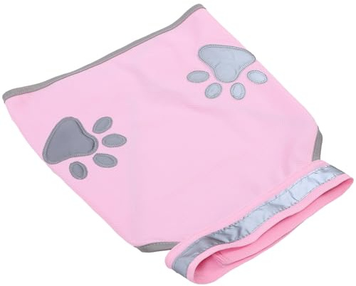 SHINEOFI Chaleco Reflectante para Perros Medianos de Poliéster Rosa, Seguro y Fácil de Poner, Adecuado para Actividades al Aire Libre y Paseos Diarios