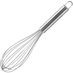 Fackelmann Schneebesen 26 cm, Ballonschneebesen aus Edelstahl, robuster Rührbesen mit stabilen Drähten (Farbe: Silber), Menge: 1 Stück