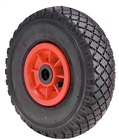 Rueda Carretilla Sacos Neumática llanta plástico 20 mm.