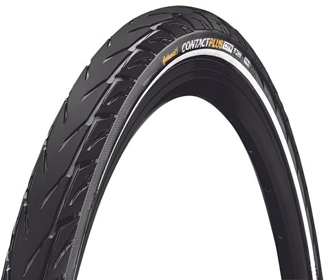 Continental Fahrradreifen 47-622 Contact Plus City schwarz Reflexstreifen Draht