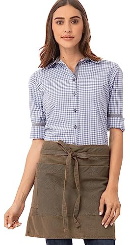 Chef Works Unisex Ahn01btp0 Arbeitsschürze, Blau/Taupe, Einheitsgröße