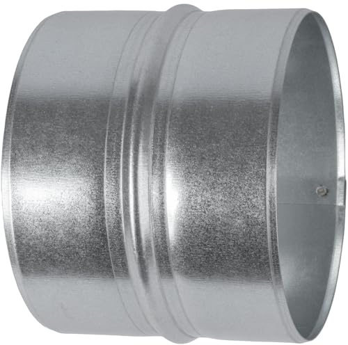 5'' Inch Galvanised Steel - Metal Duct Connector, Straight Pipe Coupler