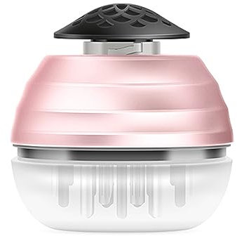 Hsupez 2 in 1 Kopfhaut-Massage-Bürste und Haar-Applikator-Flasche, Kopfmassagegerät, Kopfhaut Massagebürste für Haarbehandlung, Medizin, Ätherisches Öl Serum (Roségold)