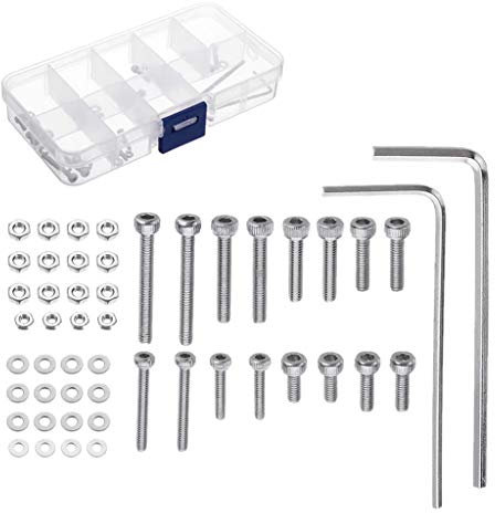 50 Stück 5 Plattenspieler Headshell Patronen Montagesatz Langlebiges Edelstahl Schrauben Muttern Set Nützlich