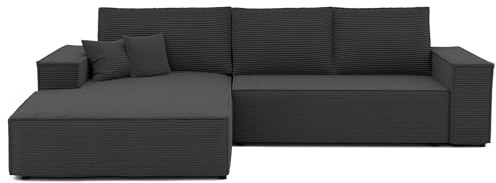 IDOHOME Sofa mit Schlaffunktion 294x185 - Ecksofa mit Schlaffunktion und Bettkasten - Schlafsofa mit Bettkasten - Sofa 3 Sitzer - Couch Links