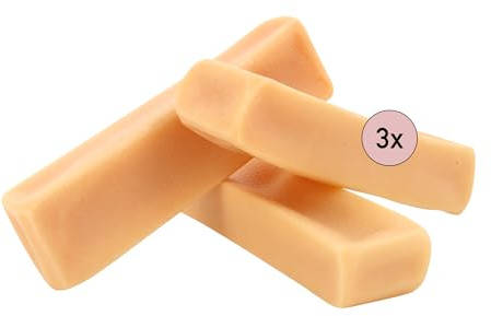 Kauies Queso masticable – Varilla de Queso 100% Natural para Perros de Leche de Vaca Fresca, Rica en proteínas, sin lactosa, sin Gluten, Cuidado Dental, Hecho a Mano en Alemania, Talla M (3 x 75 g