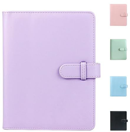 256 Pockets Mini Photo Album for Fujifilm Instax Mini 12 11 99 70 50S 40 26 25 9 8+ 8 7S, Polaroid Snap/PIC-300/SocialMatic & Zip Instant Photo Album for 54 x 86mm(2.1 x 3.4)Pictures (Lilac purple)