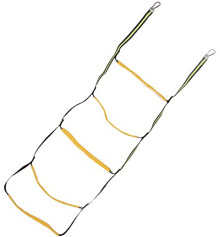 5-Step Folding Rope Ladder – Portable Marine Boat Ladder for Inflatable Boats, RV Bunks, Swimming Pools, and Emergency Use