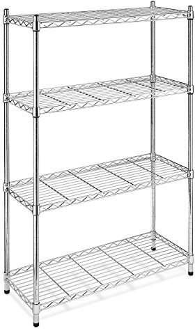 Whitmor 6060-322 Supreme 4-Tier Regal, Metall, Chrom, 4
