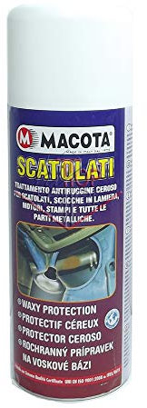MACOTA SCATOLATI Trattamento antiruggine ceroso per Motori scocche Parti Metalliche Auto 400 ml