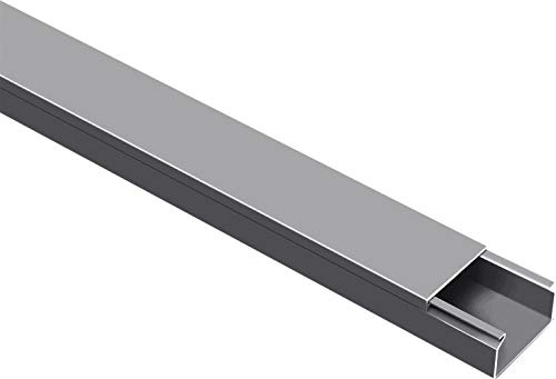 CILSON Goulotte autocollante de 20 m (40 x 25 mm l x H, gris)