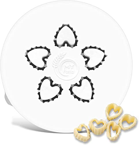 MY Pasta – Herz Rigati – Nudelmaschinen-Scheibenmatrizen | Advance Pasta-Scheibenmatrize für hausgemachte Pastamaschine, kompatibel mit Philips Pastamaschine Serie 7000 | Philips | Pastamaschine
