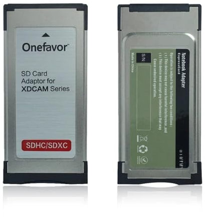 Onefavor SXS - Adaptador de tarjeta de memoria SD SDHC SDXC en SXS para Sony EX1R EX280