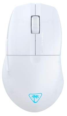 Turtle Beach Pure Air – Ultraleichte, kabellose und ergonomische RGB-Gaming-Maus, optischer Sensor mit 26.000 DPI, 125h Akkulaufzeit - Weiß