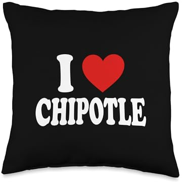 I HEART LOVE Chipotle Throw Pillow