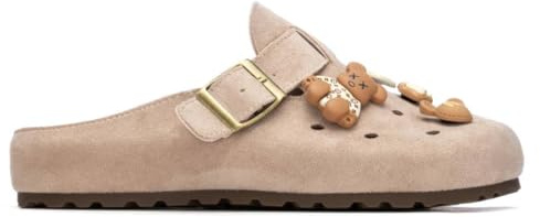 XTI - Zueco Mujer Beige - Calzado Cómodo y Versátil - Moda Casual - Modelo 14531504 (Talla 39)