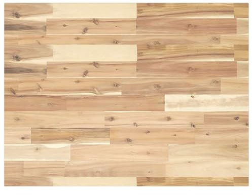 CIOURSTO Skrivbordsskiva, Obehandlat Massivt Trä, Rektangulär Träbänkskiva för Skrivbord, Köksarbetsplatser, Garagebänkar, Badrumsskåp (100 x 60 x 2 cm)