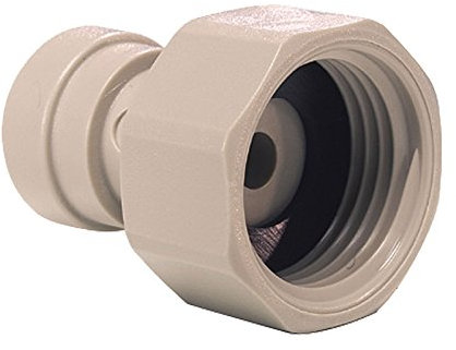 JOHN GUEST PIPE CONNECTOR. Push-fit Tube O.D. 1/4 to 1/2 BSP Thread. Speedfit Part No CI320814S. Inch Size Threaded Acetal Fittings for Drinks Dispensers and Pure Water.