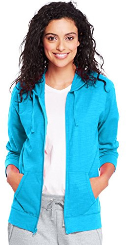 Hanes womens Slub Jersey fashion hoodies, Process Blue, XX-Large US