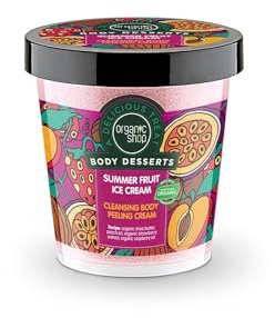 Organic Shop Body Desserts Summer Fruit Ice Cream Cleansing Body Peeling Cream, 450 ml