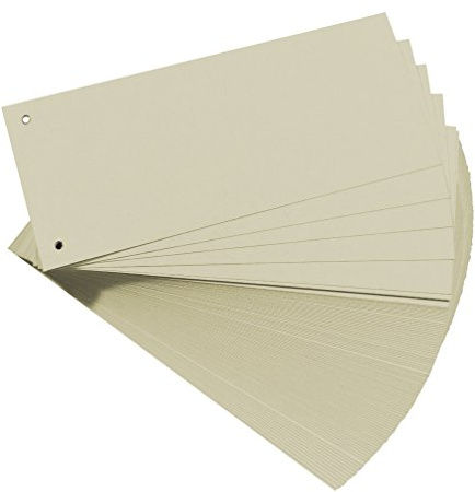 Falken Bandes séparatrices pour carton Premium - Lot de 100 gris