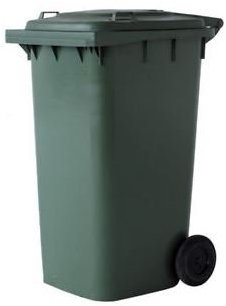 VECA VENETA spa Bidone immondizia professionale 120 con ruote colore verde veca