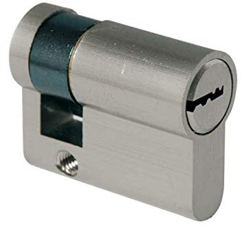 MEZZO CILINDRO SAGOMATO 30+10 CROMO SATINATO ART.2303/CSKA