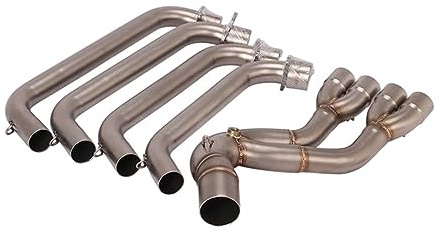 Tubo Escape Motocicleta para CB650R para CB650F para CBR650R para CBR650F 2014-2023 Escape Motocicleta Aleación Titanio Tubo Enlace Medio Delantero Modificar Tubo Escape Silenciador