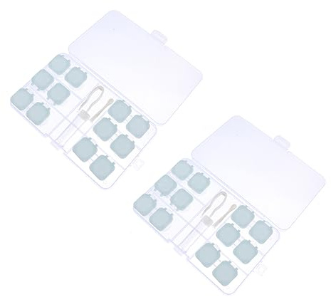 FRCOLOR 2 Juegos De Estuches Lentes De Contacto Lentes De Contacto Accesorio Viaje