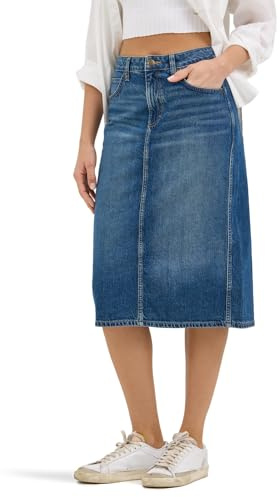 Lee Legendary Denim Skirt Falda Vaquera, Eat It Up, 48 Mujeres